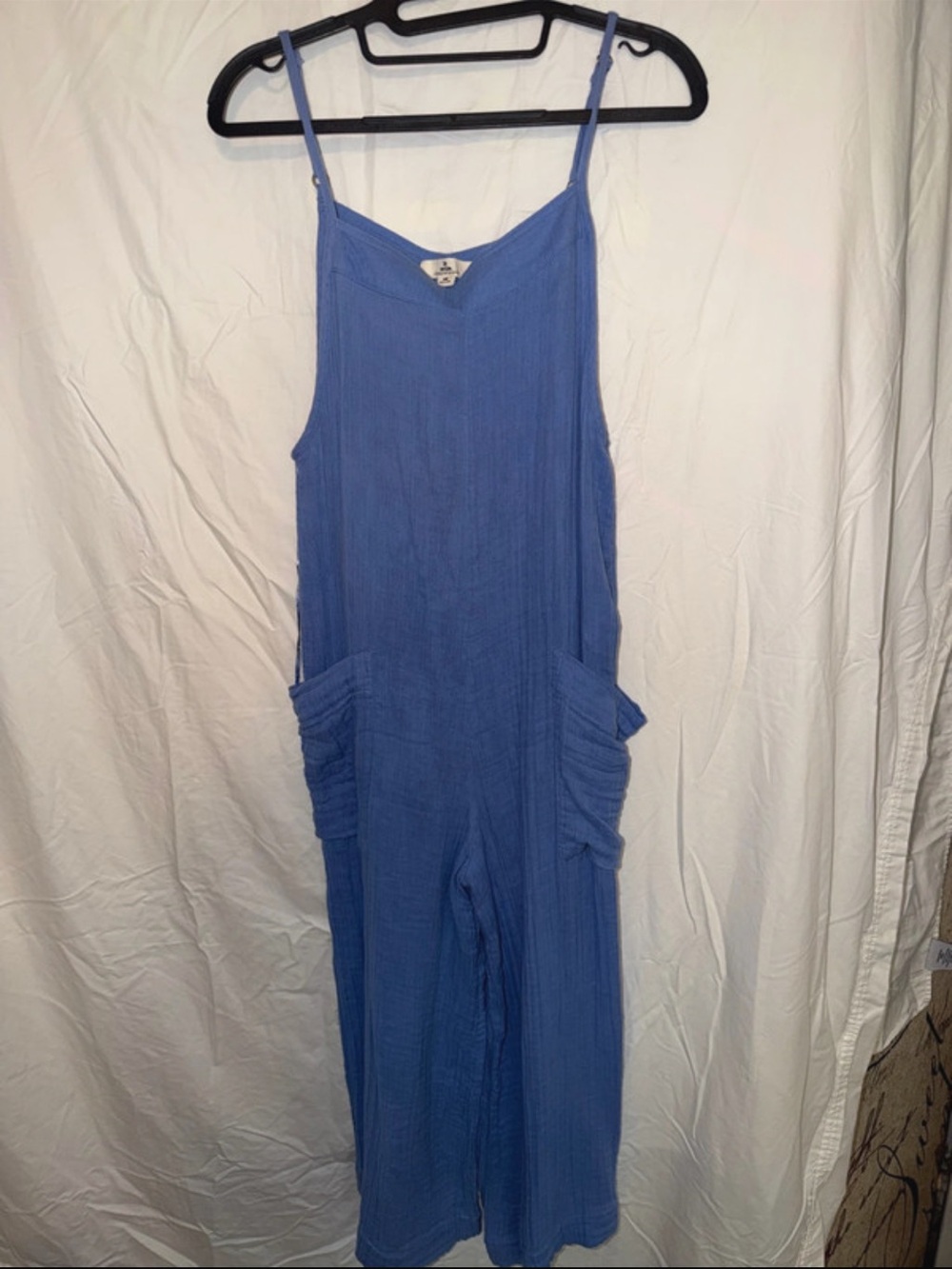 XS O’Neill Blue Women's Wide-Leg Jumpsuit with Pockets